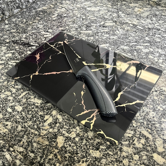 Tabua De Vidro Temperado Para Corte de Carnes, Queijos e Legumes