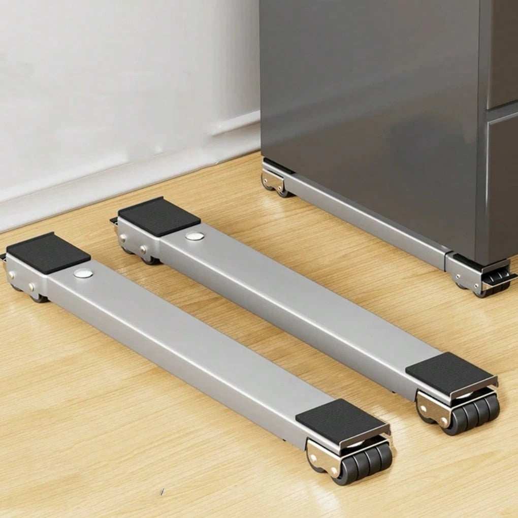 Suporte com Rodinhas em Aço Inox Para Eletrodomésticos
