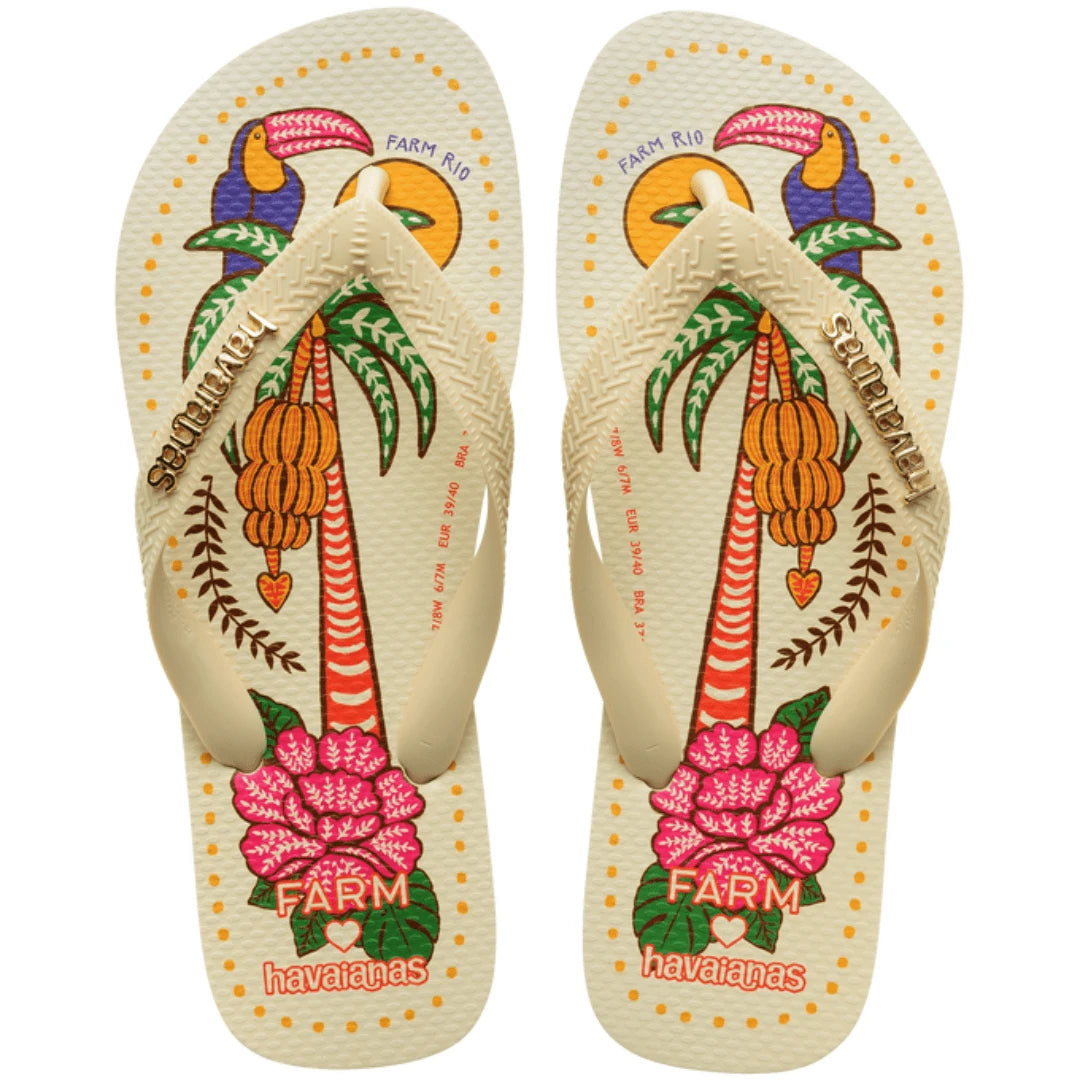 Chinelo Havaianas Feminino Farmete Tropical Vibes