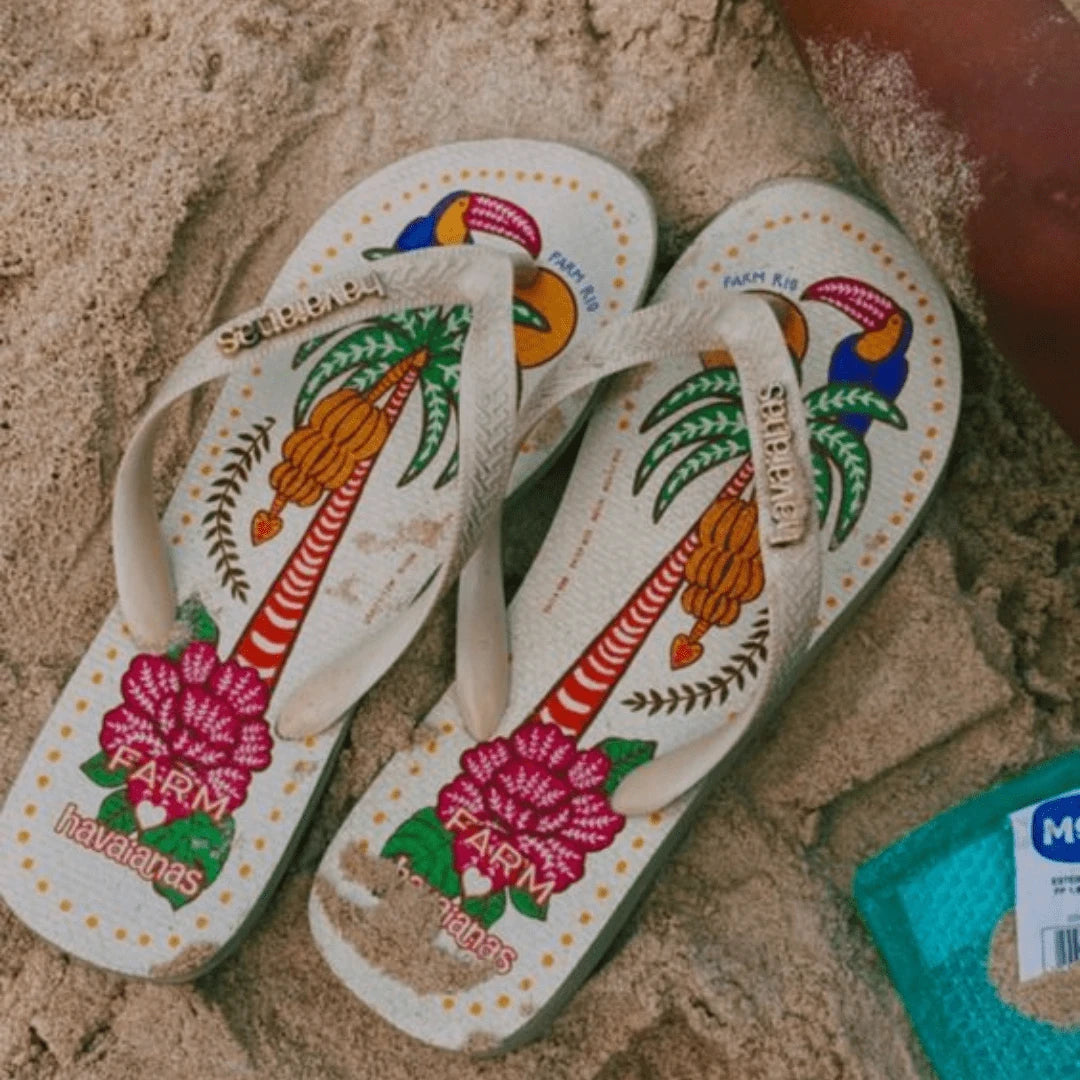 Chinelo Havaianas Feminino Farmete Tropical Vibes