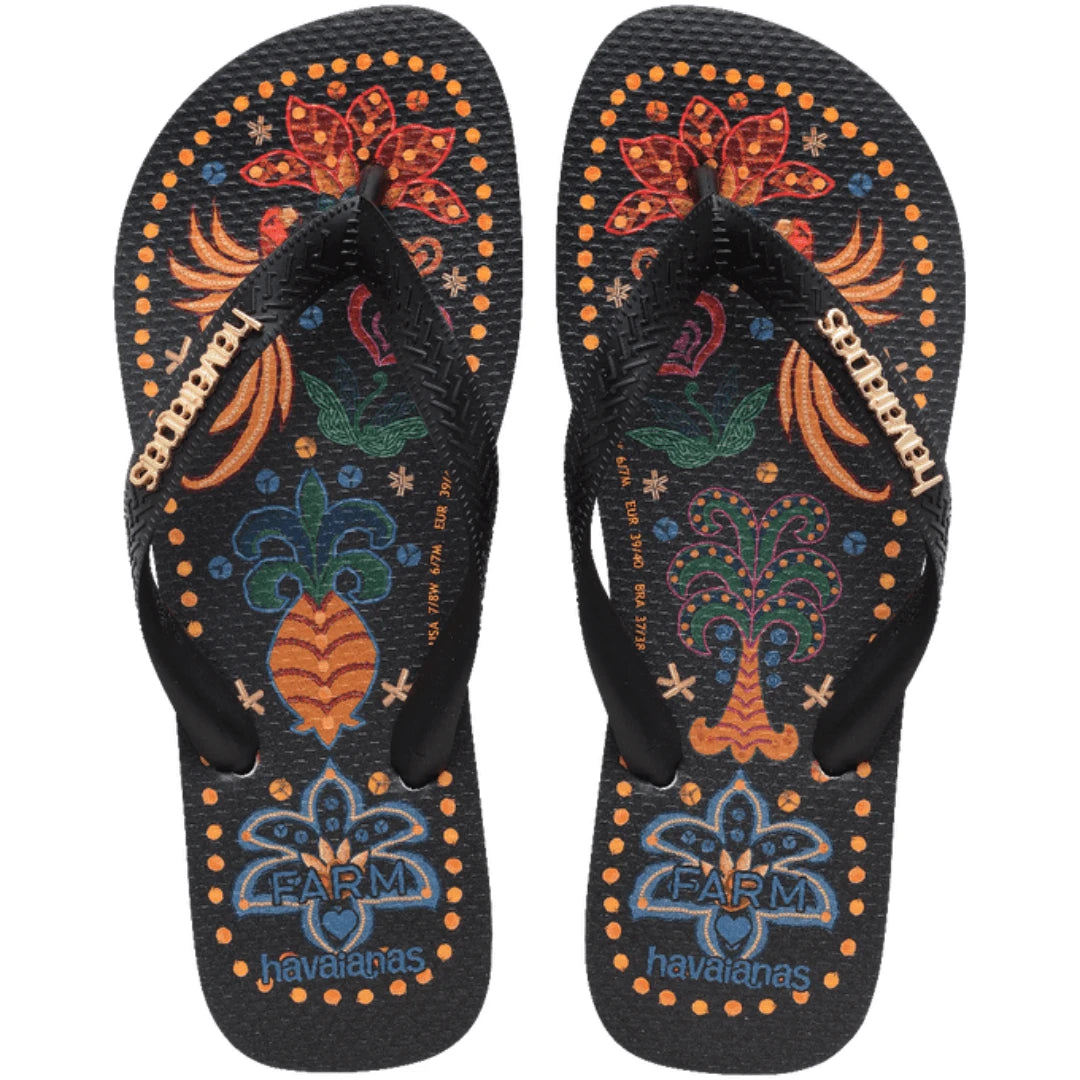 Chinelo Havaianas Feminino Farmete Tropical Vibes