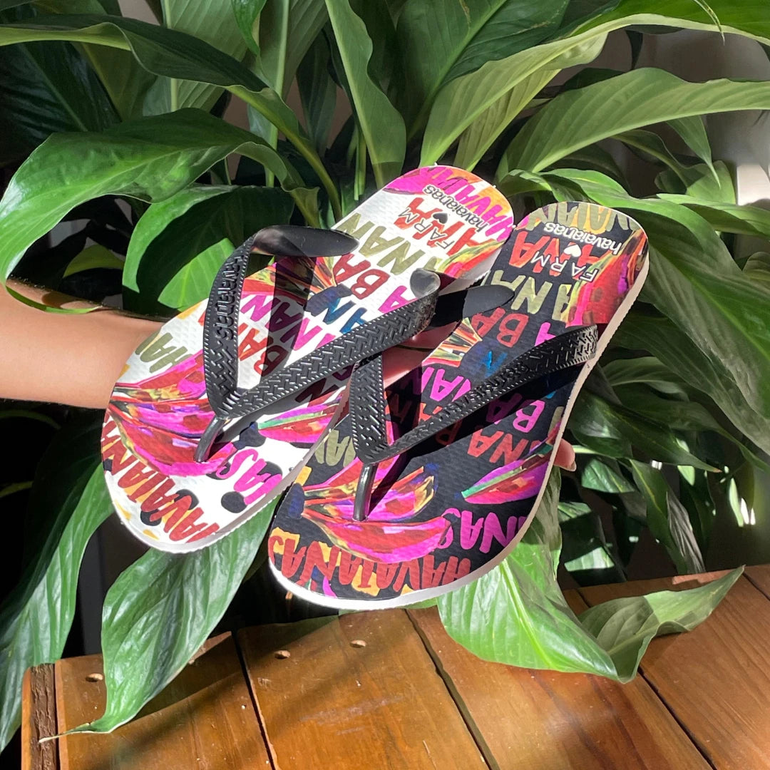 Chinelo Havaianas Feminino Farmete Tropical Vibes