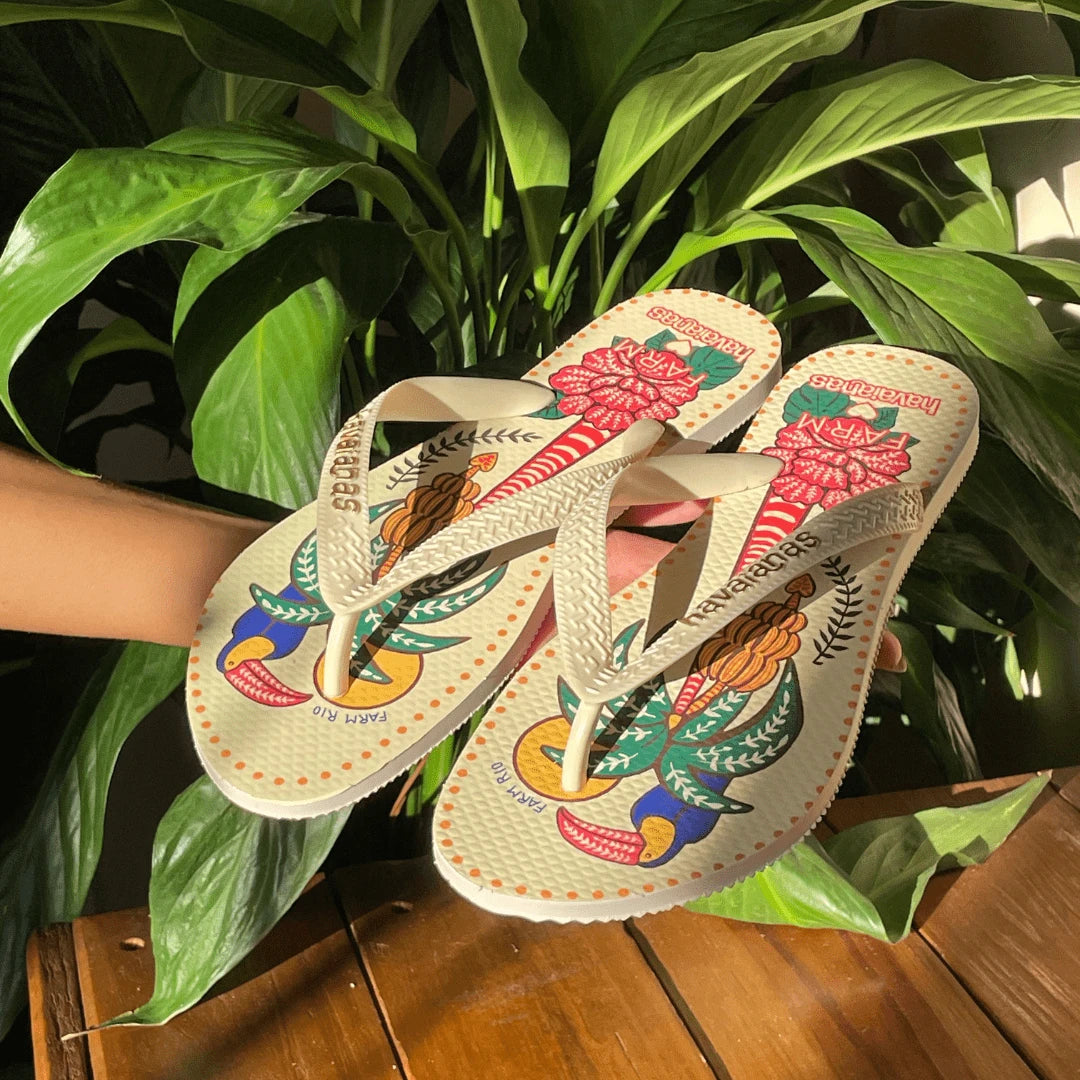 Chinelo Havaianas Feminino Farmete Tropical Vibes