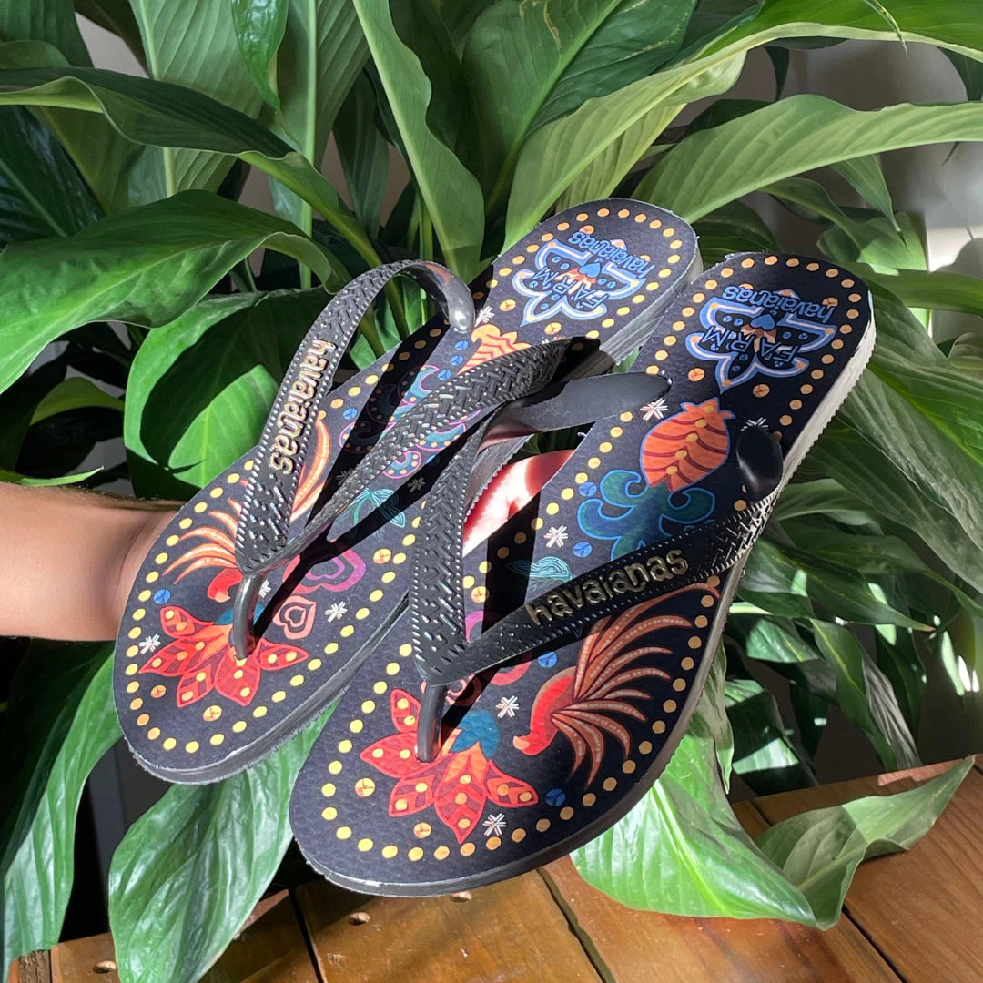 Chinelo Havaianas Feminino Farmete Tropical Vibes