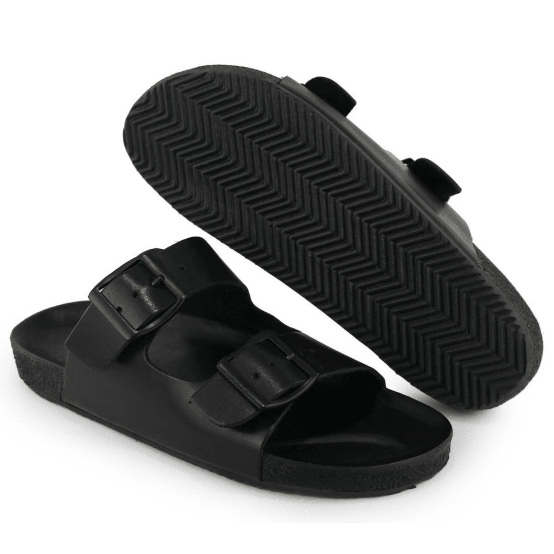 Sandália Birken Masculina Couro Legitimo Black