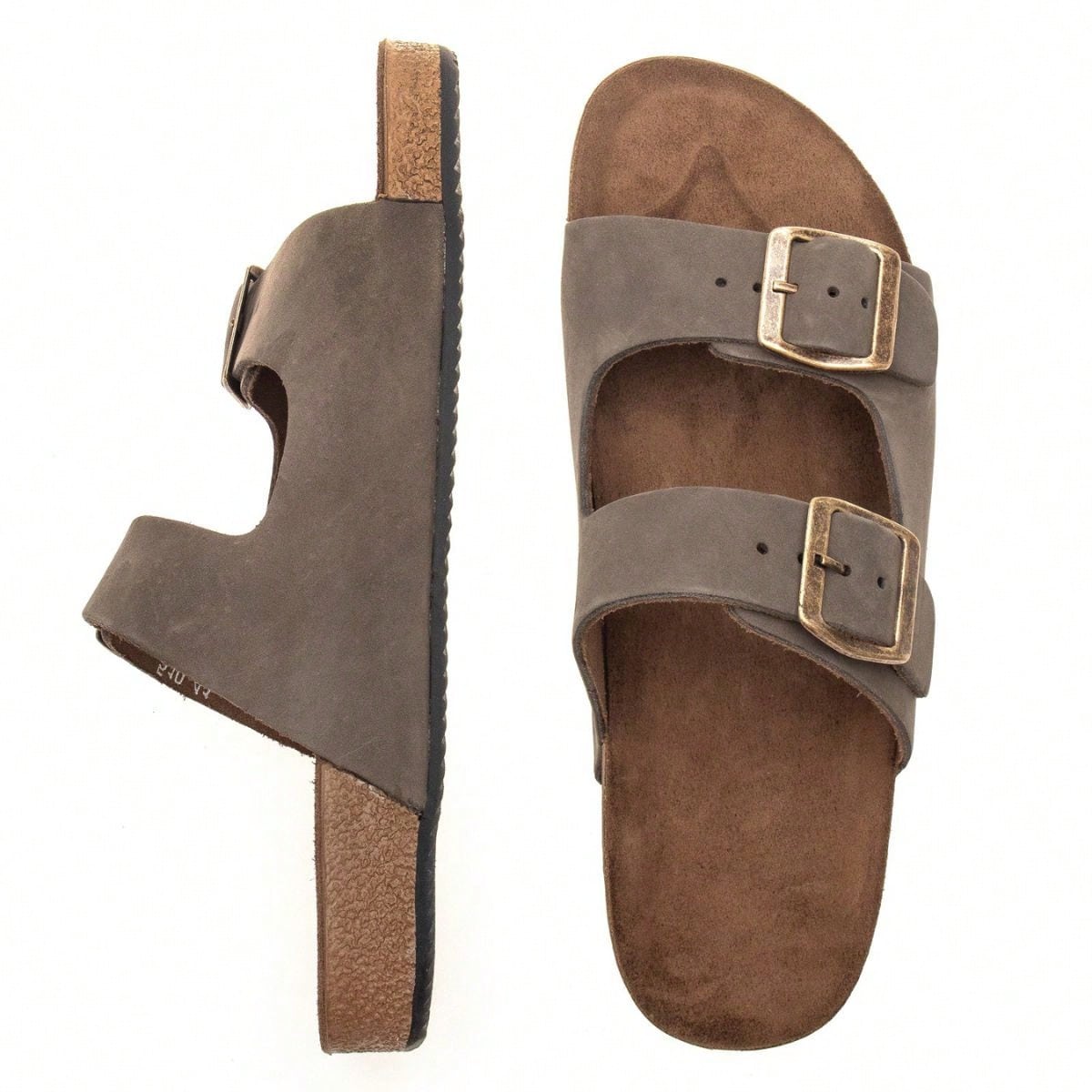 Sandália Birken Masculina Couro Legitimo 