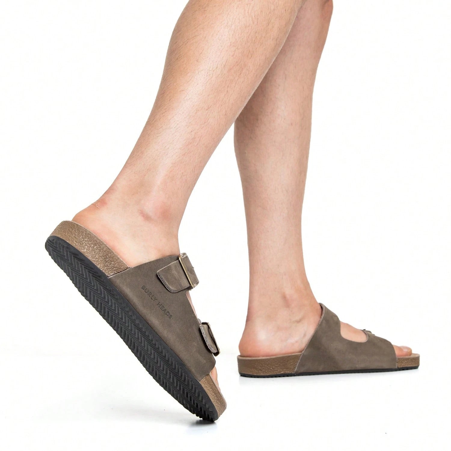 Sandália Birken Masculina Couro Legitimo 