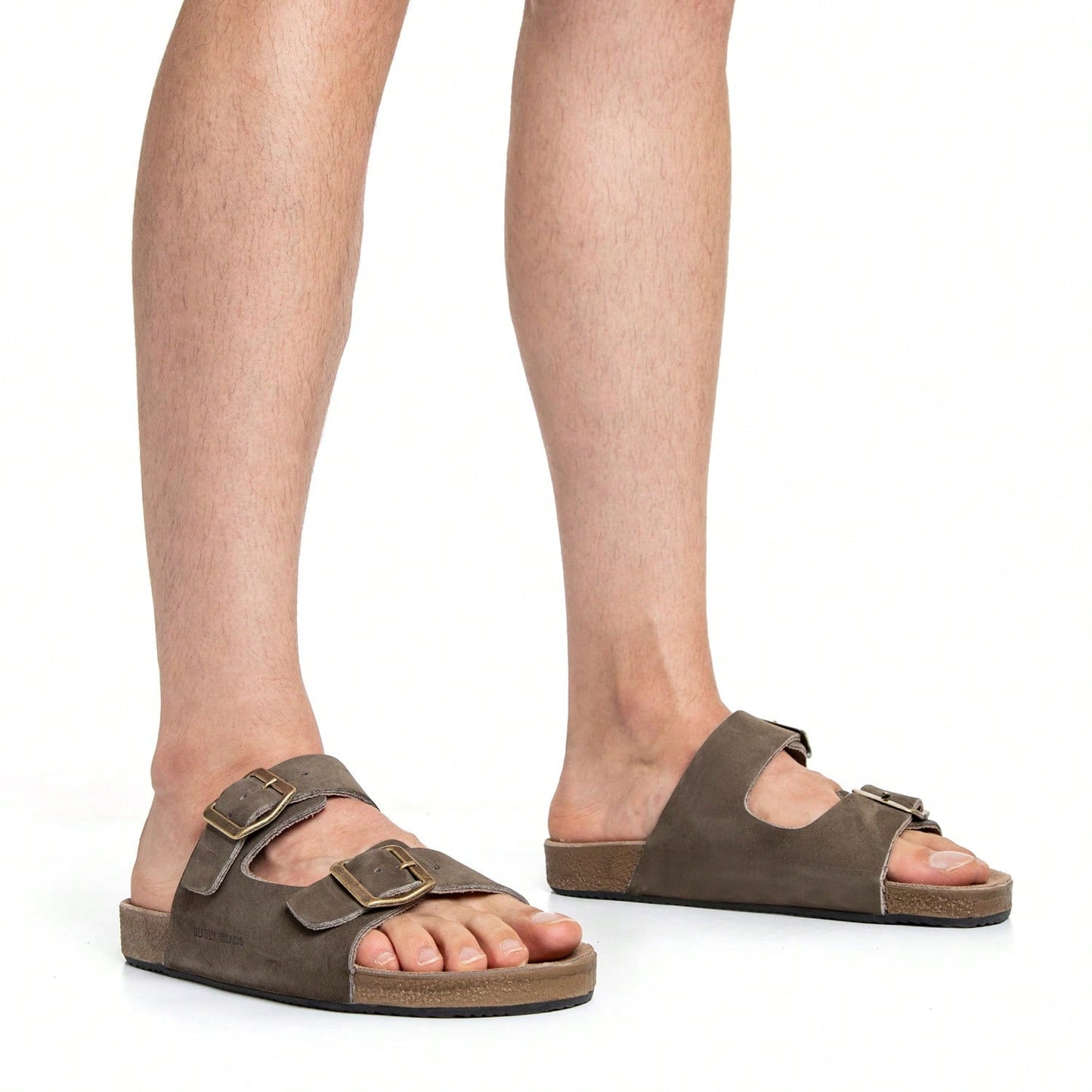 Sandália Birken Masculina Couro Legitimo 