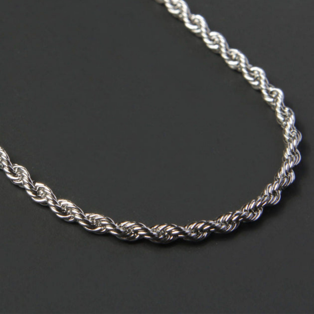 Corrente Masculina Cartier malha torcida em Aço Inoxidável 