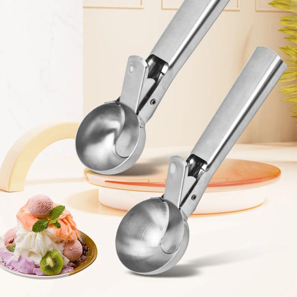 Pegador De Sorvete Inox Com Ejetor Profissional