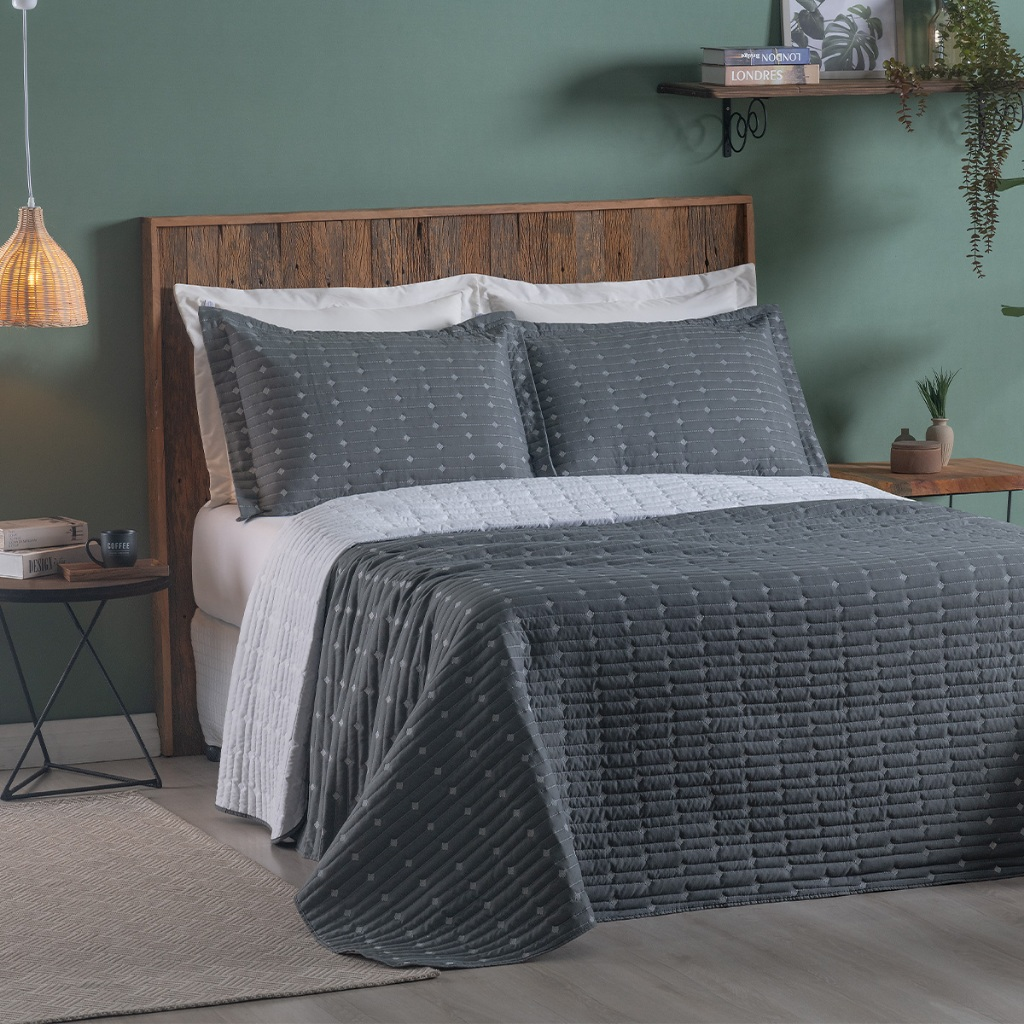 Cobre Leito Percal 200 Fios Bordado Para Cama SOLTEIRO / CASAL / QUEEN / SUPER KING 