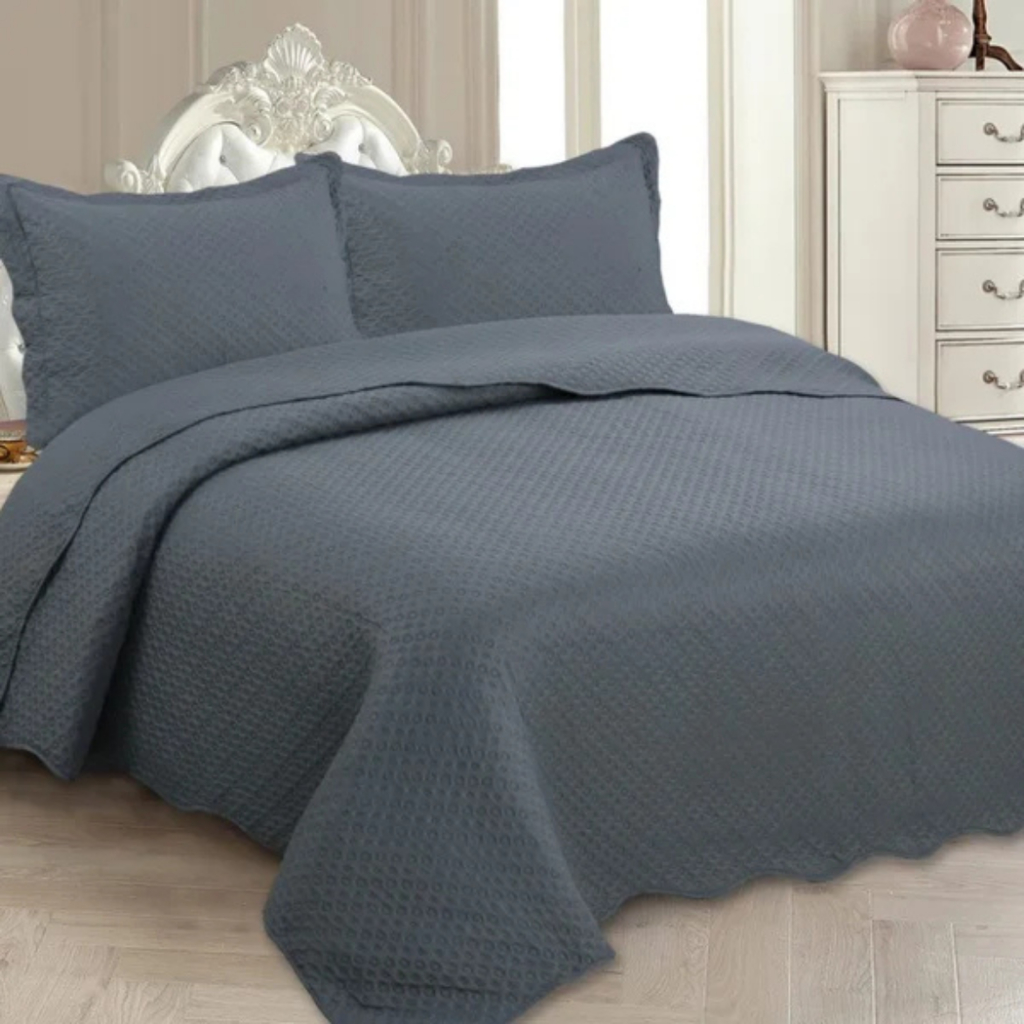 Kit Cobre leito Dupla face Classic com porta-travesseiro - 3 peças - Versões Casal, Queen e King