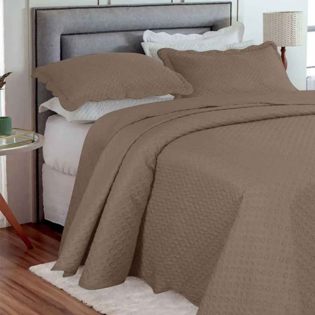 Kit Cobre leito Dupla face Classic com porta-travesseiro - 3 peças - Versões Casal, Queen e King