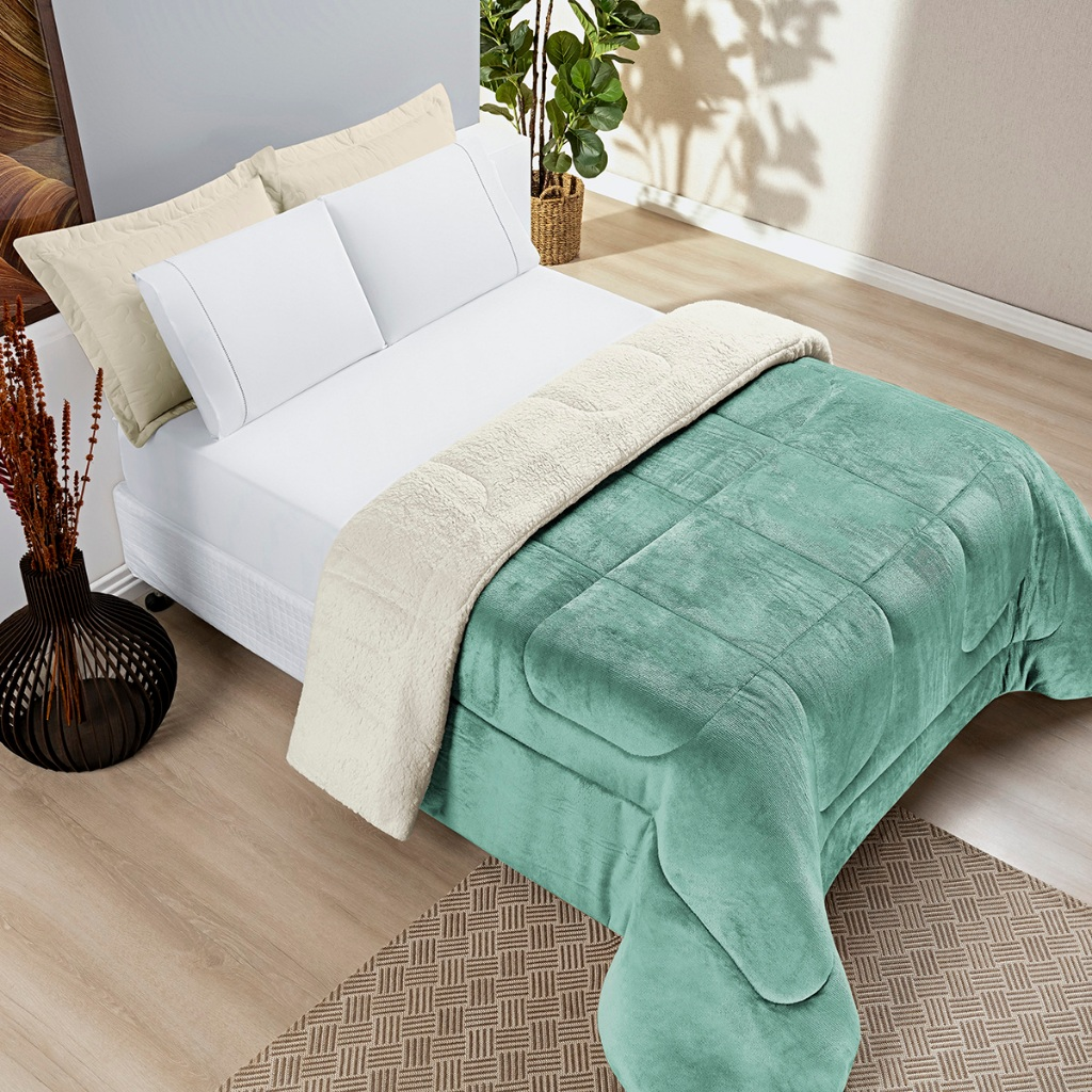 Cobertor Quentinho Dupla Face Neveno  Everest - Solteiro, Queen e King