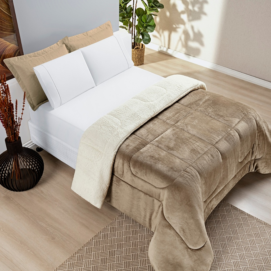 Cobertor Quentinho Dupla Face Neveno  Everest - Solteiro, Queen e King