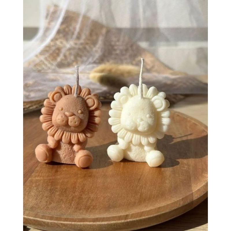 Lembrancinha Vela Perfumada Leãozinho Safari