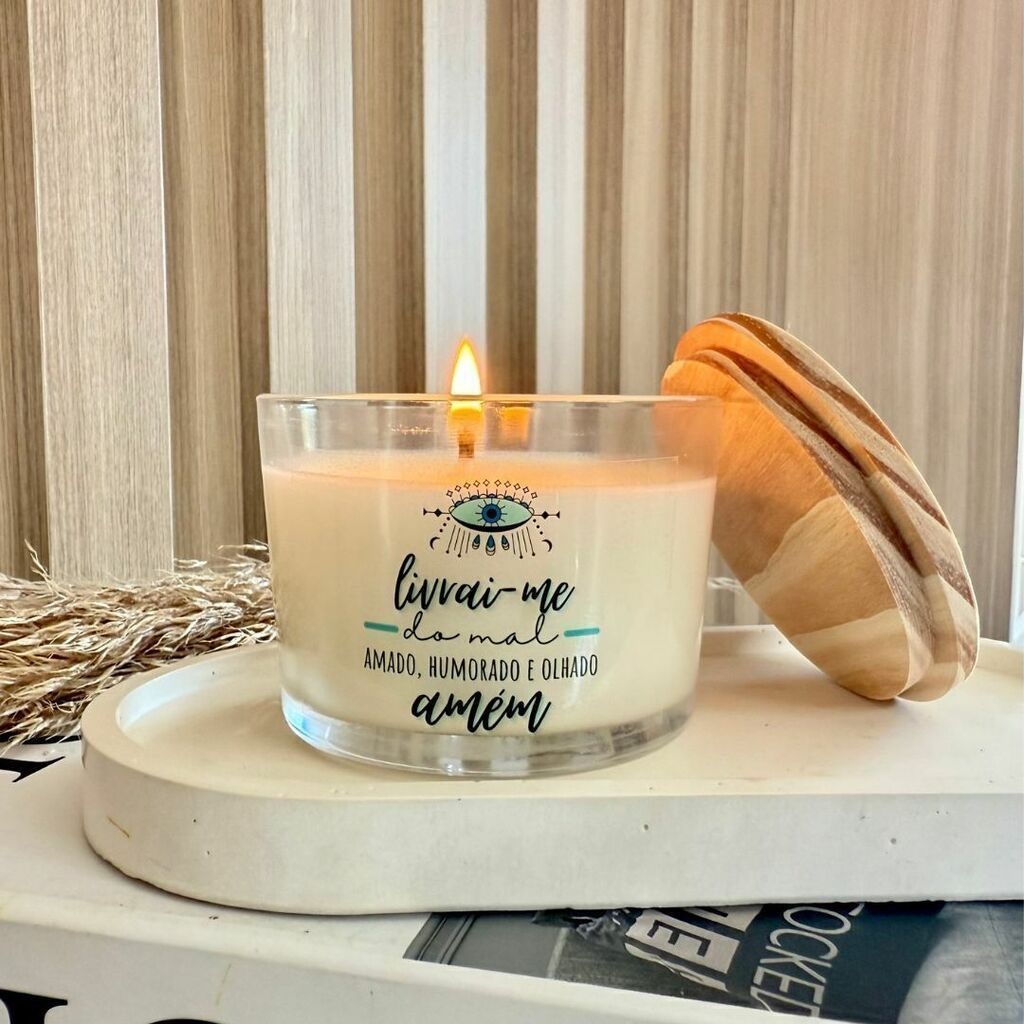 Vela perfumada vegana Olho Grego
