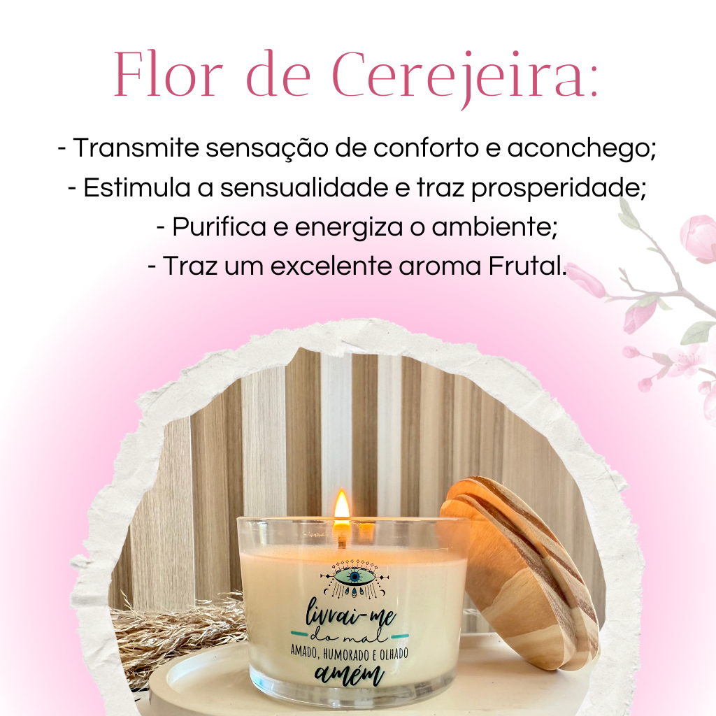 Vela perfumada vegana Olho Grego