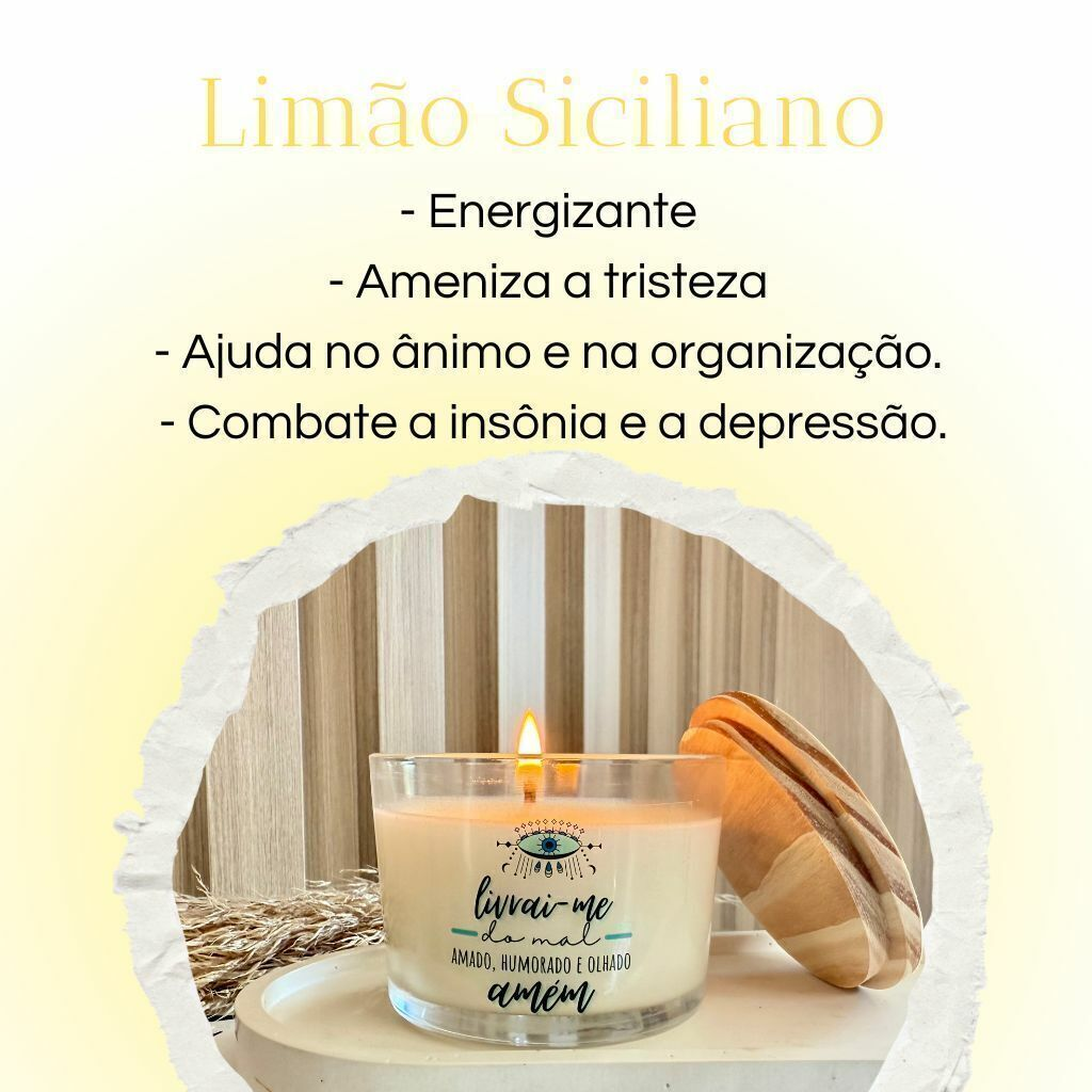 Vela perfumada vegana Olho Grego