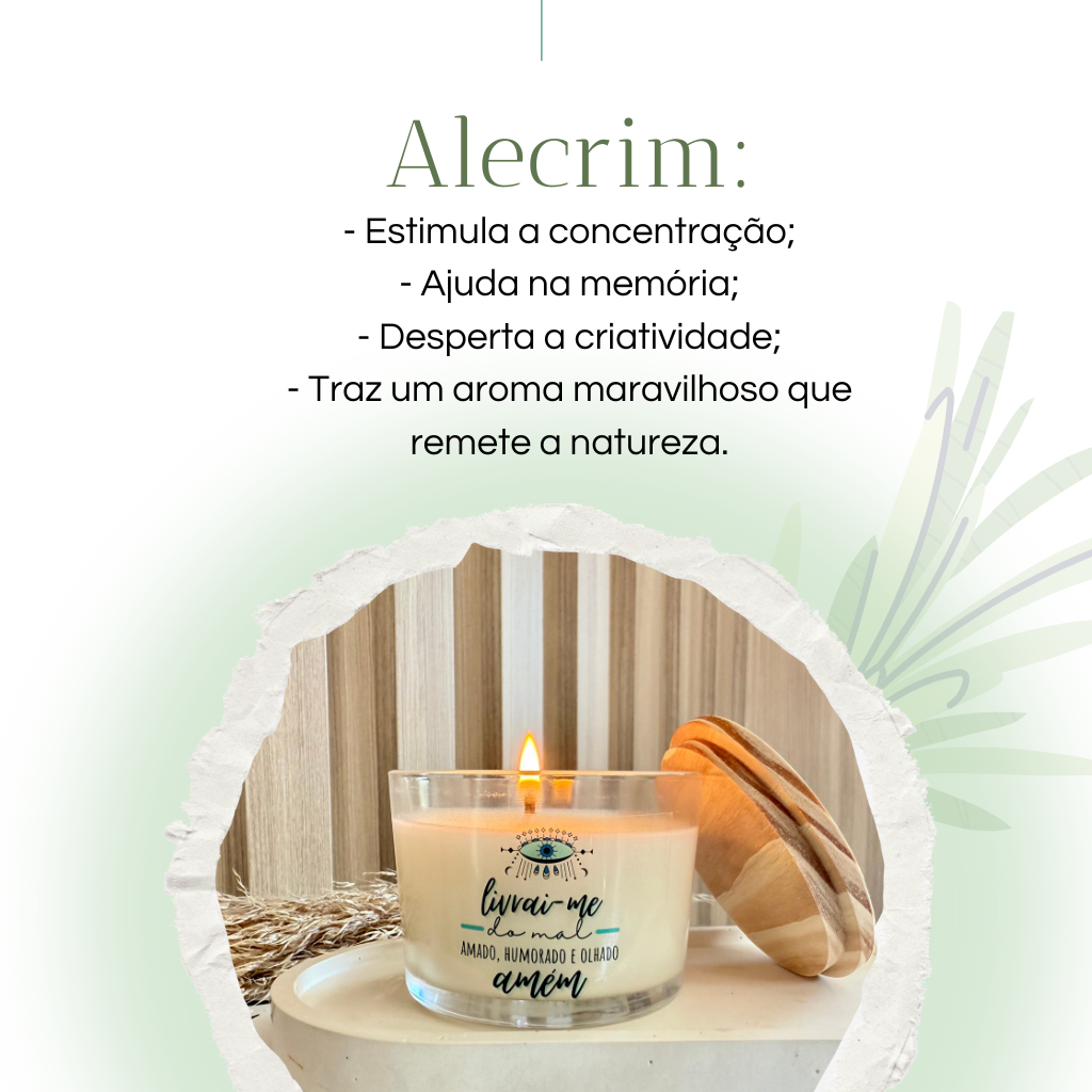 Vela perfumada vegana Olho Grego