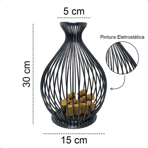 3 Garrafas Porta-Rolhas Aramadas em diferentes formatos