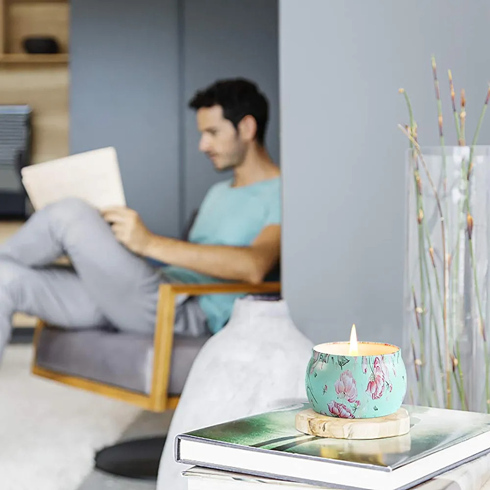 Vela Perfumada Suave Decorada 5 x 7,5cm Candle 130g