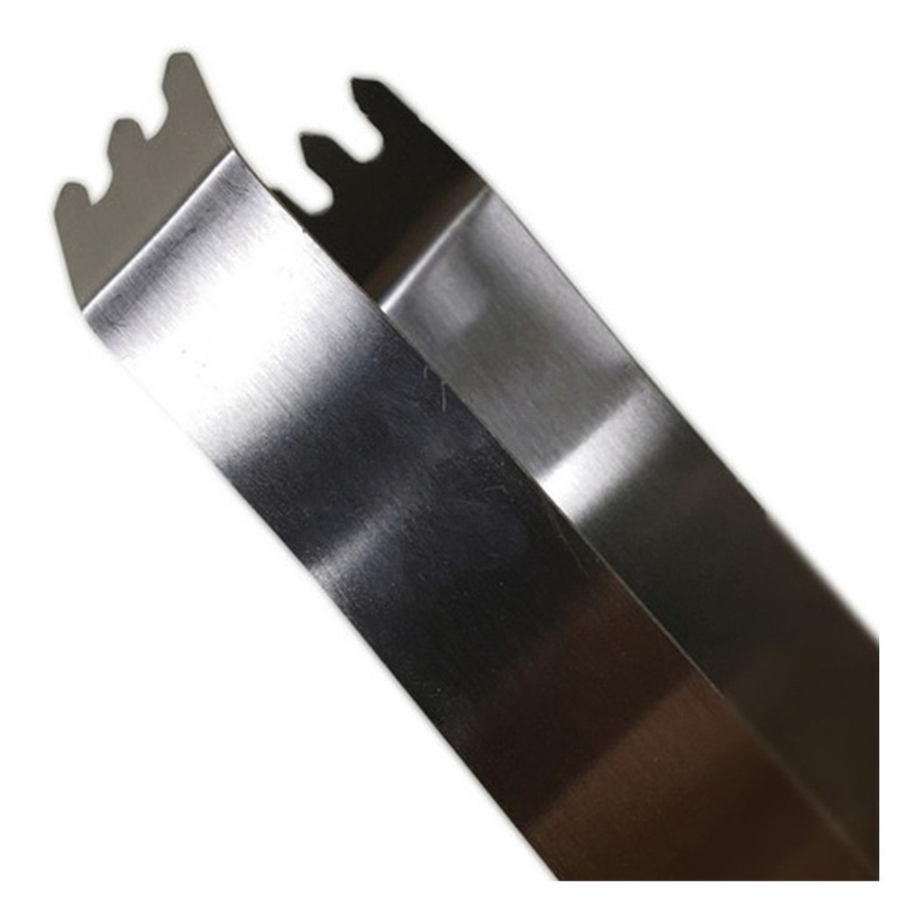 Pegador Para Carne Churrasco Aço Inox E Madeira 38 Cm